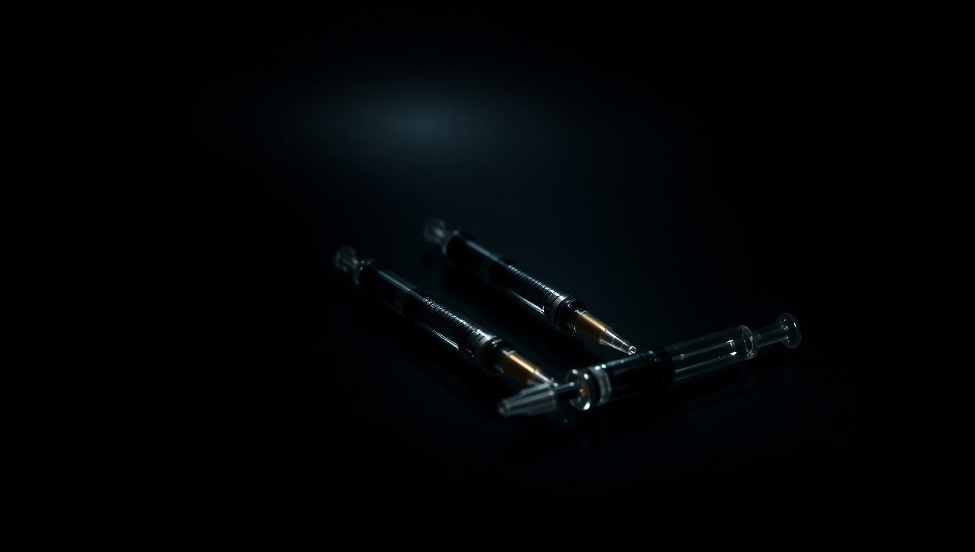 Dual chamber-pennor i dramatiskt ljus